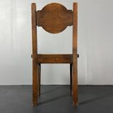 6 Farmhouse wood turned rush dining chairs