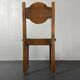 6 Farmhouse wood turned rush dining chairs