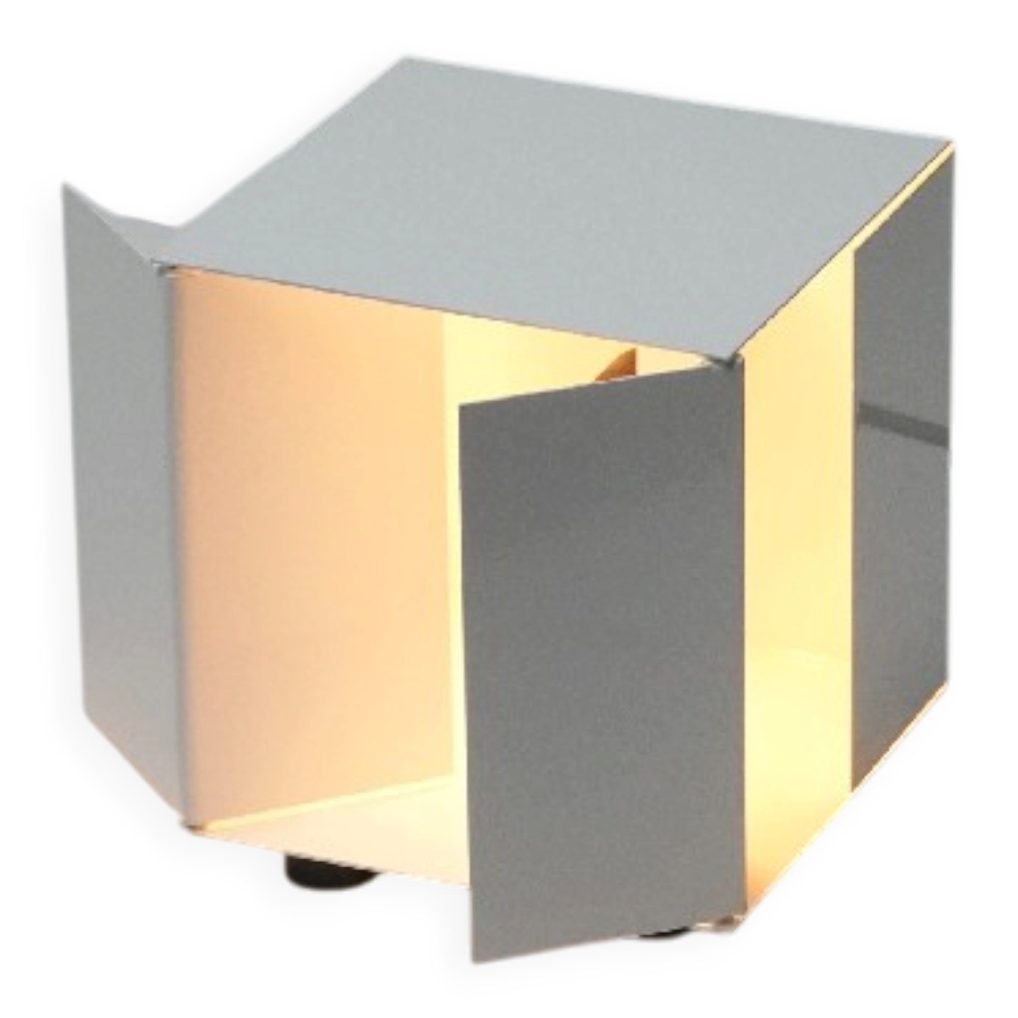 Paolo Tilche, Steel Kinetic Lamp Model 3H White for Sirrah
