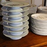 English earthenware service, CP monogram, ducal crown, 109 pieces