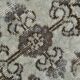 Tapis persan floral vert clair et marron