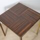 Vintage side table in rosewood & bronze – 1960s
