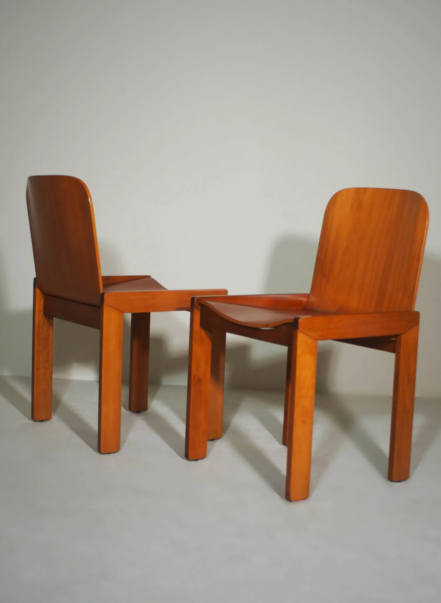 Dining Chairs Attributed to Afra and Tobia Scarpa for Molteni, Set of 4