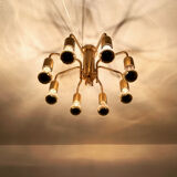 Sputnik brass flush lamp