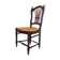 Lyre-shaped Chair bedded in natural wood with folder