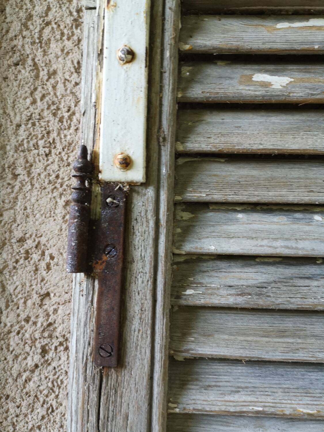 Old wooden shutters