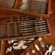 Silver-plated metal cutlery set Ercuis model Valençay - 148 pieces