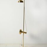 Scandinavian brass floor lamp with two adjustable light point