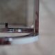 Vintage chrome metal saddle
