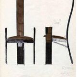 SD51 Golem Chairs by Vico Magistretti for Poggi, 1960s, Set of 4