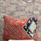 Vintage Berber wool cushion cover: Moroccan Kilim cushion