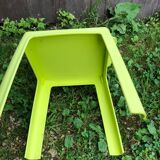 Children's armchair chair rita design by joan gaspar vintage green plastic