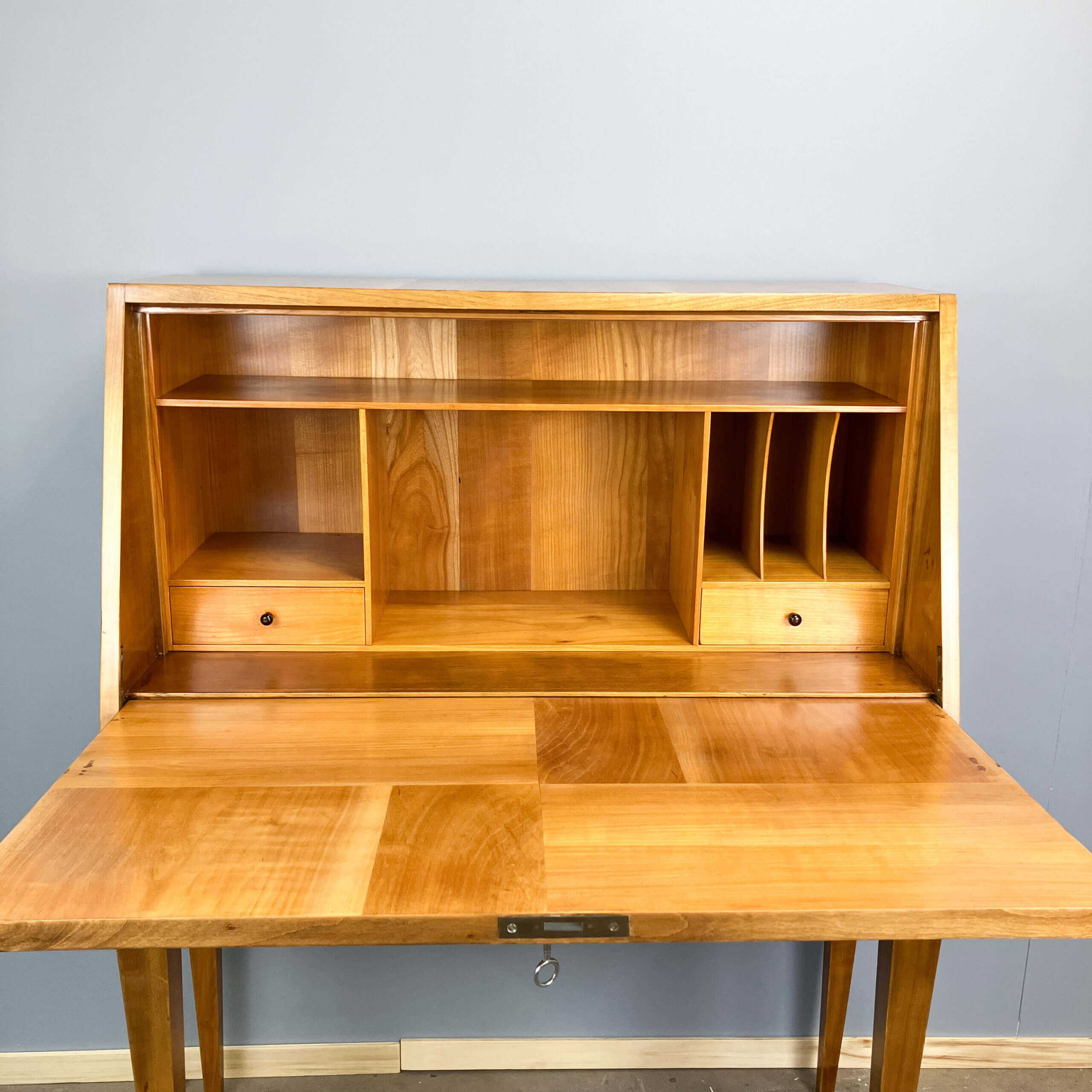 Secretary desk, cherry wood, 1940s