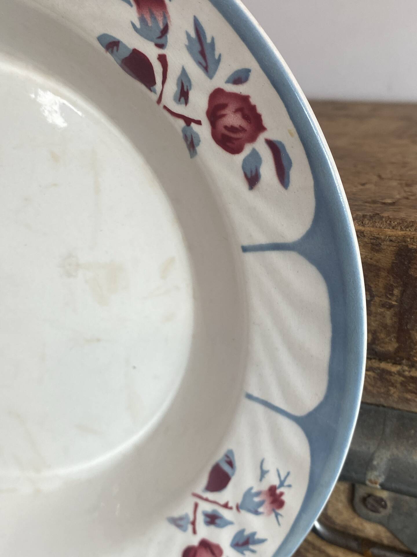 Plat creux de service, Digoin, Sarreguemines 