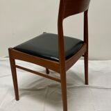 Suite of 6 very beautiful chairs Henning Kjaernulf, ks danemark