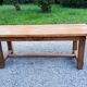 Table de ferme en hêtre et chêne 1 tiroir en ceinture 200cm