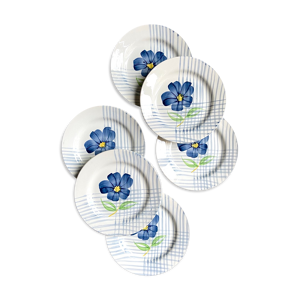 6 assiettes à dessert