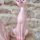Vintage ceramic cat statue