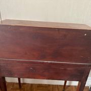 Cylindrical desk in cubic marquetry Louis XVI style late 19th, early 20th century