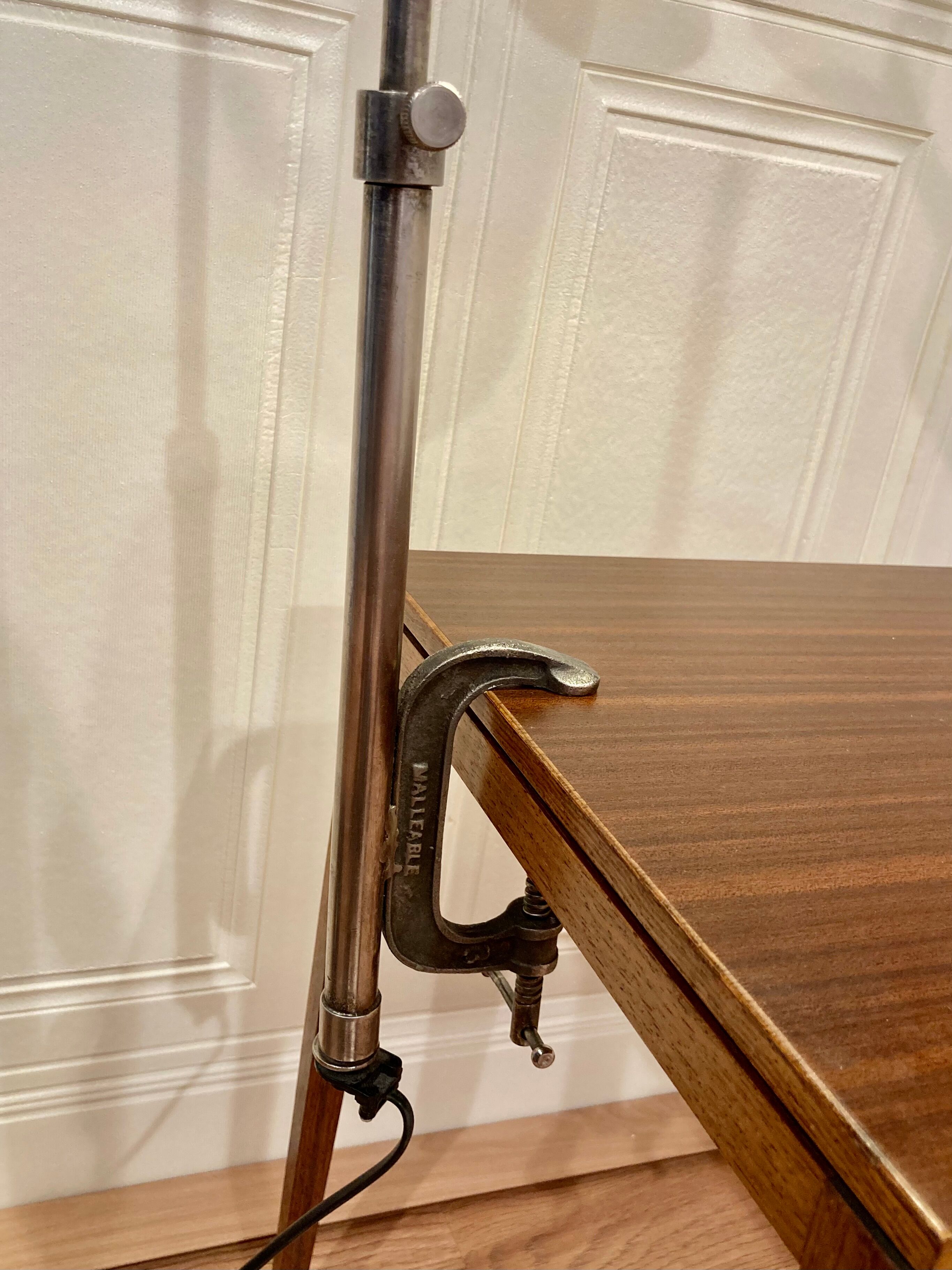 Grande lampe métal modulable industrielle 1960.