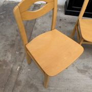 Set of 6 beech chairs