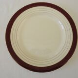 Digoin sarreguemines opaque porcelain dinner plates, pasteur pattern