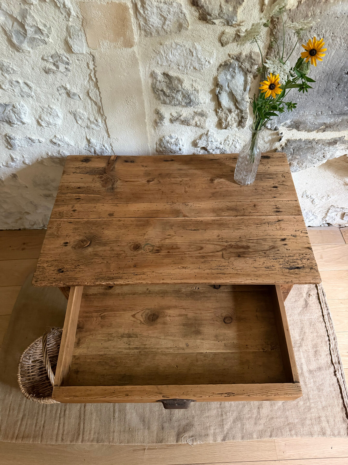 Renovated farmhouse coffee table