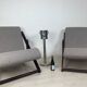 Pair of folding armchairs