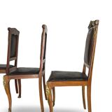 Italian art deco dining chairs 1920s