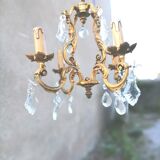 Old bronze chandelier