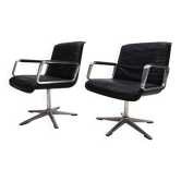 Set of 2 Wilkhahn Delta conference/dining chairs from the Delta Group