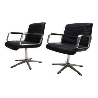 Lot de 2 chaises de conférence/salle à manger Wilkhahn Delta du groupe Delta