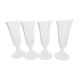 Flûtes à champagne en verre style Louis Philippe