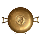 Antique Gilded Bronze Cup 19th Century Barbedienne, Relief of Juno after Levillain