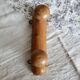 Antique wooden coat rack with two round hooks