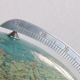 Midcentury glass globe with light from columbus duoerdglobe, germany