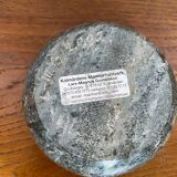 Antique Polished Marble Votive Candle Holder Round Circa 1980 Vintage