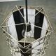 Mid-Century Czech Chrome Geometric Pendant Light, 1960s