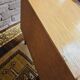 Pair of vintage 1970 blond wood bedside tables