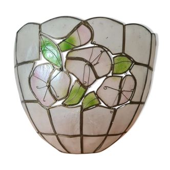 Art Deco mother-of-pearl wall lamp