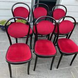Lot de 6 chaises bistrot à médaillon