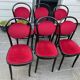 Set of 6 medallion bistro chairs