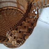 Fauteuil Emmanuelle rotin Kok Maison 1970