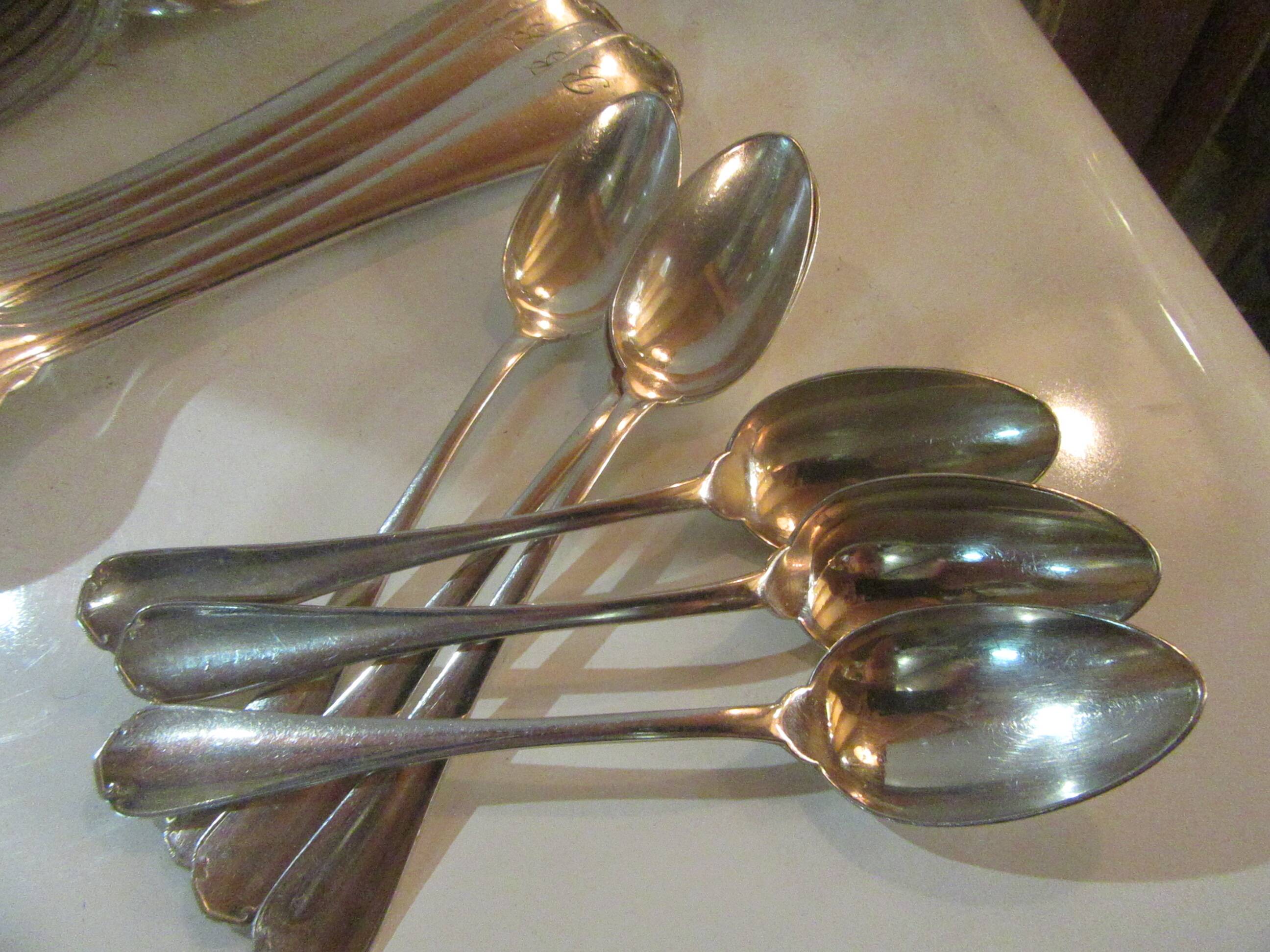Christofle cutlery Japanese model 6 forks 6 tablespoons 6 teaspoons