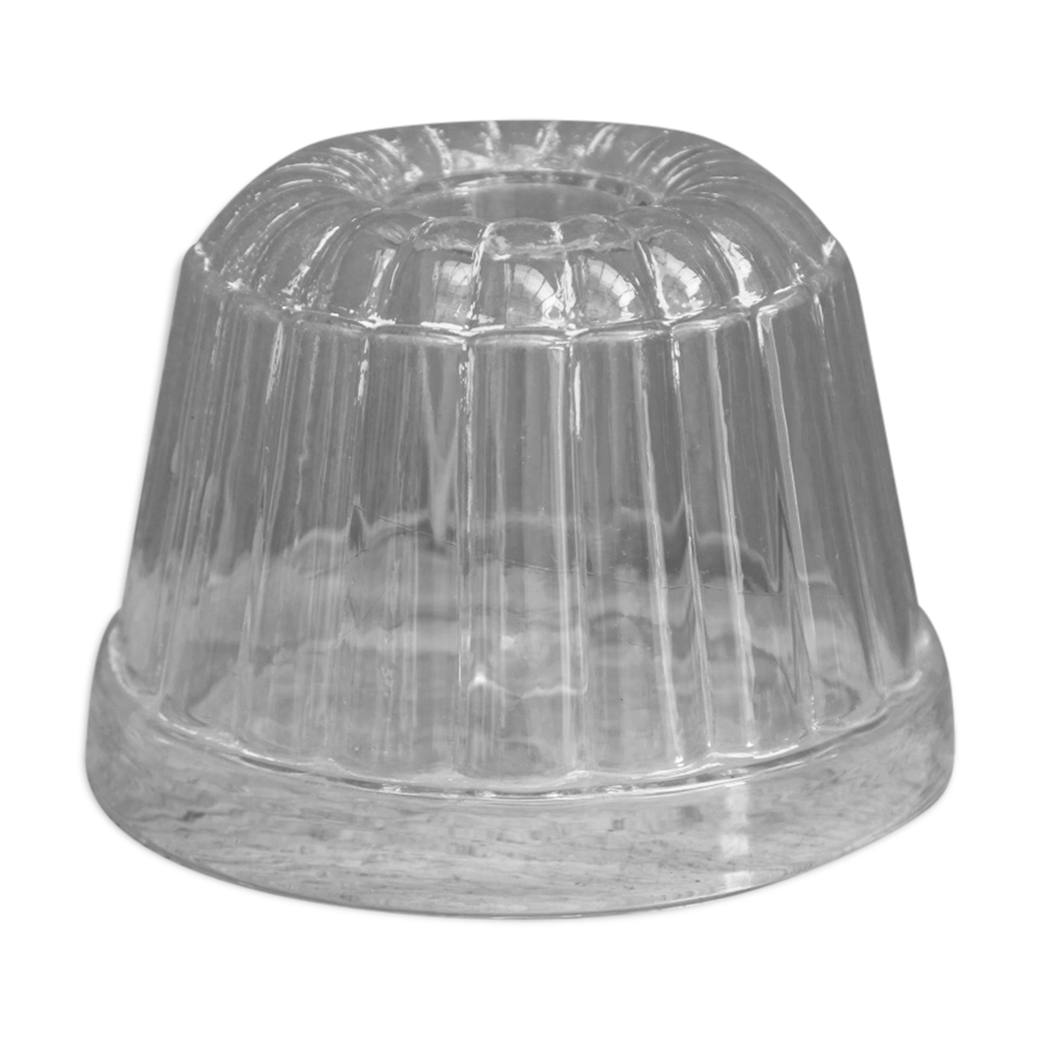 Old glass kouglof mold