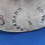 Blue enamelled sandstone vinaigrier 3 L H 26 cm