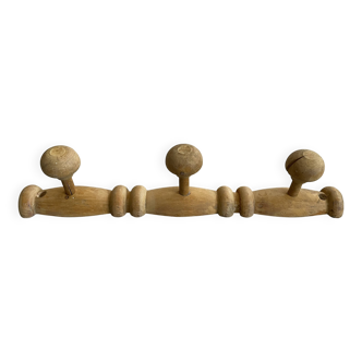 Portemanteau mural ancien en bois