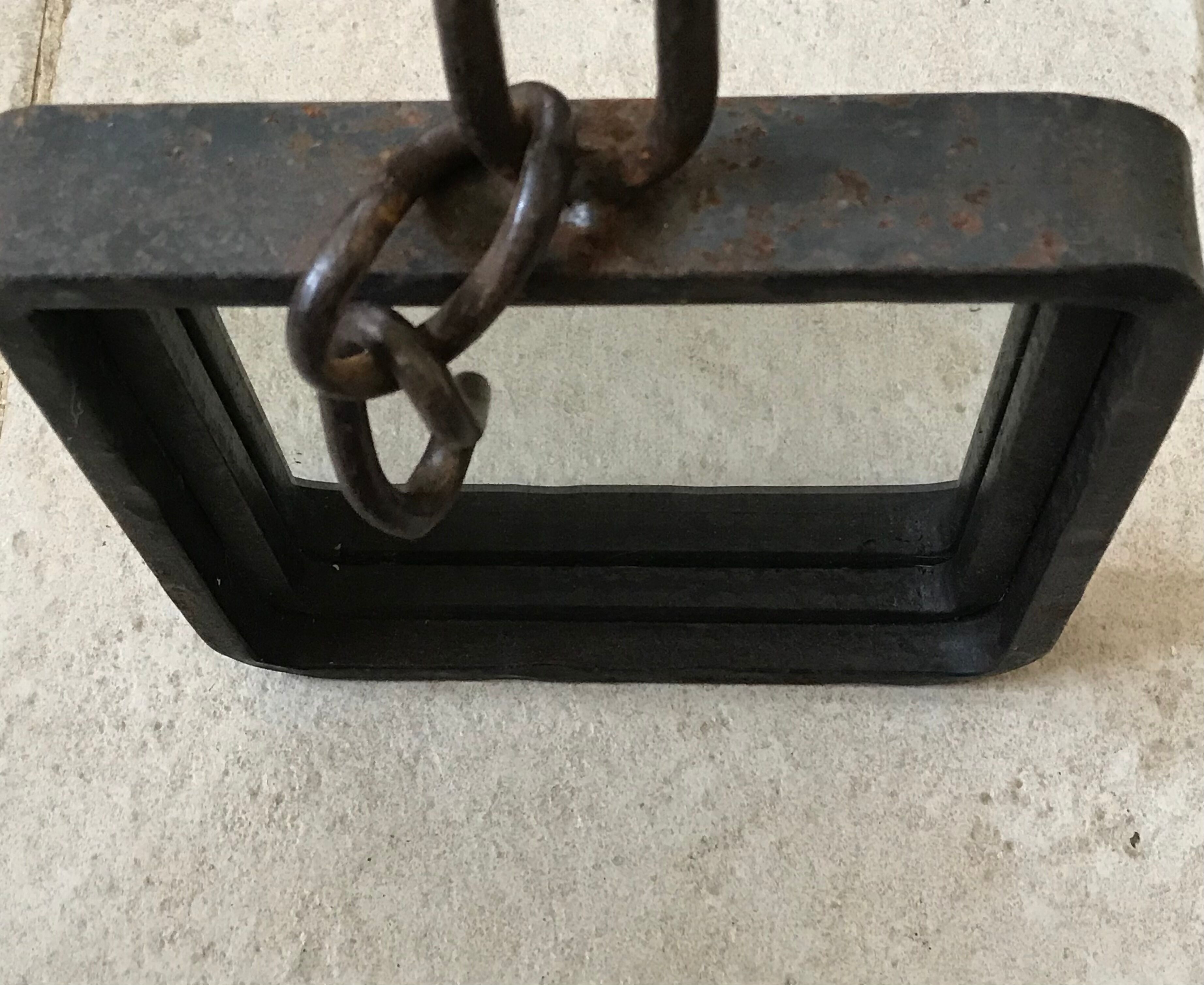 Undue metal mirror 19x34cm