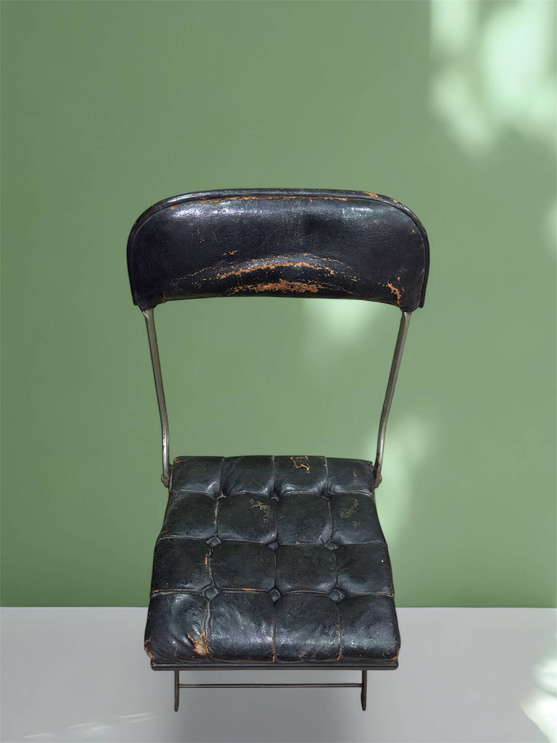 Chaise pliante vintage style industriel vers 1960