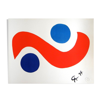 Alexander Calder "Skybird" limited edition print lithograph 1974